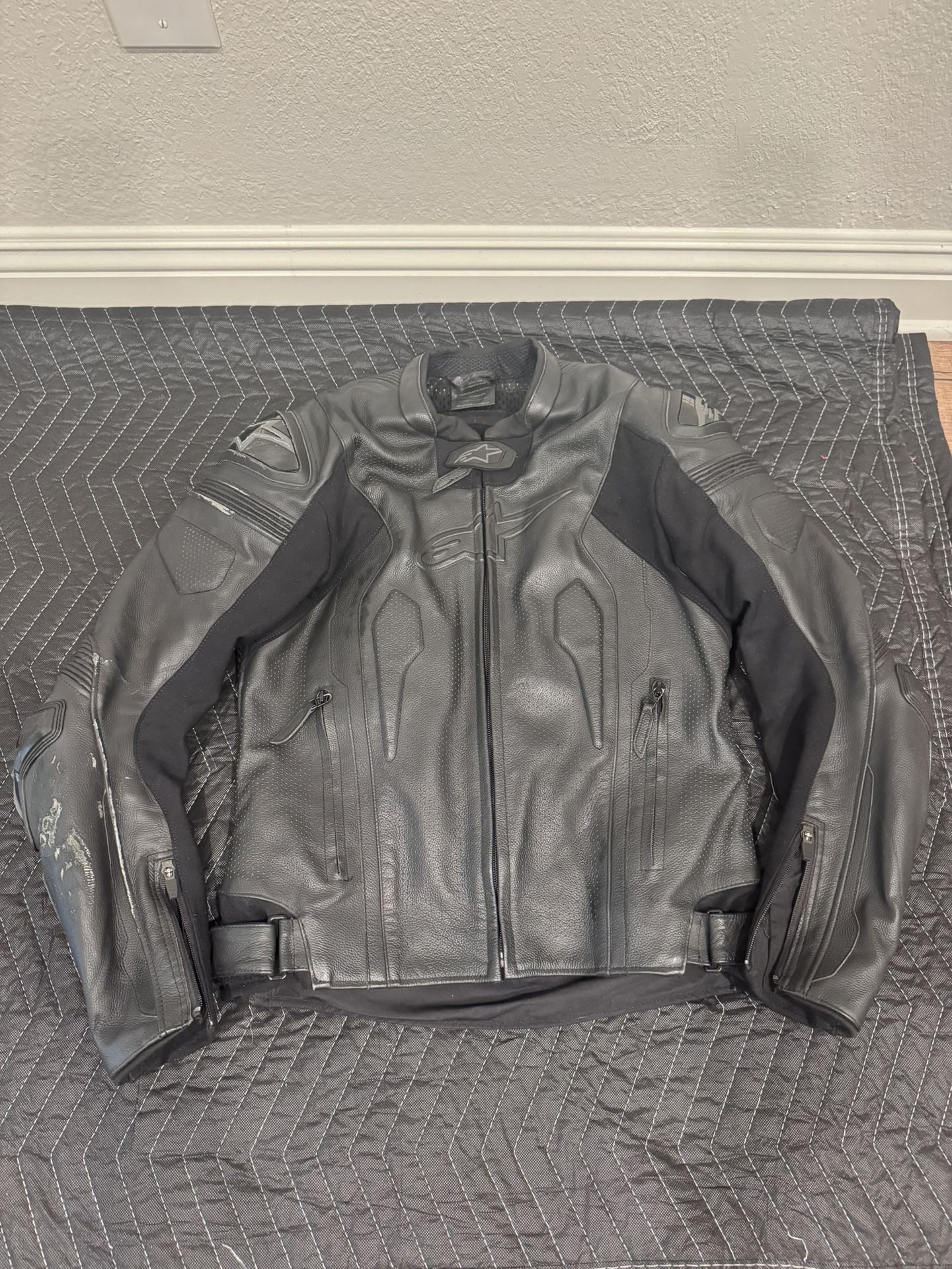 Alpinestars Mens Leather Motorcycle Jacket