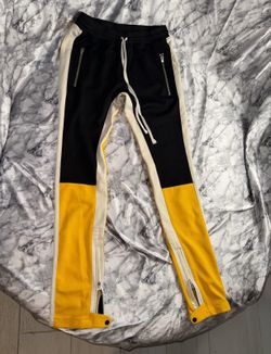 Fear of God Black Yellow Motocross Track Pants Size L