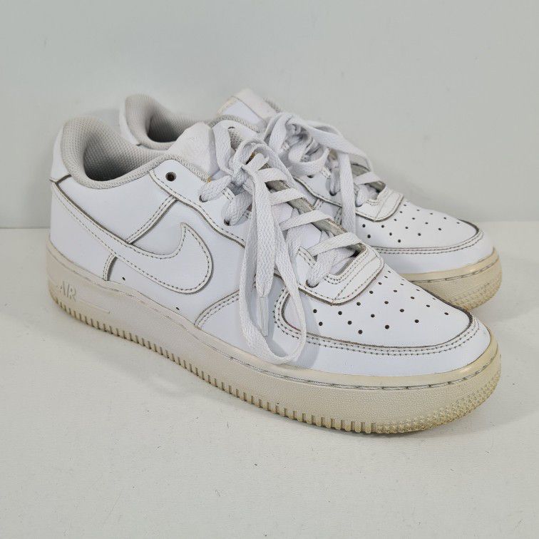 Nike Air Force 1 Low White Sneakers 314192-117 US Size 6Y for