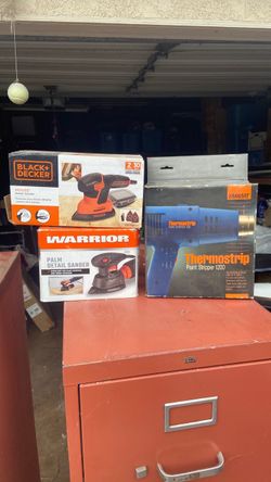 Sanders and heat gun