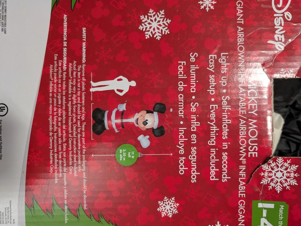 Mickey Mouse Xmas Inflatable
