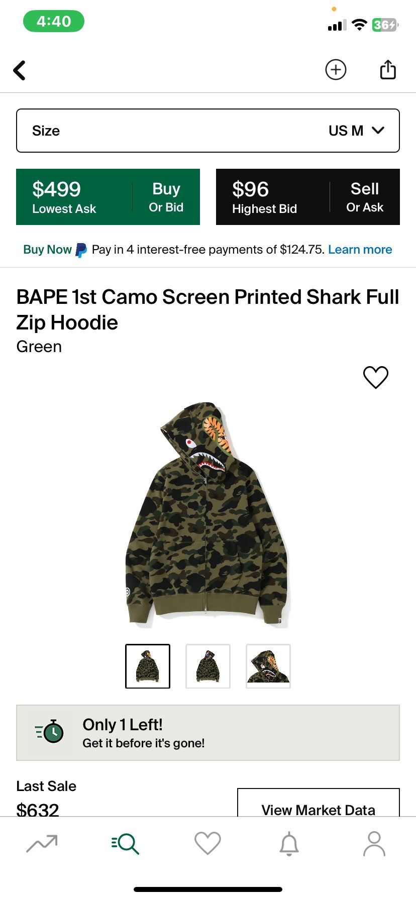 Bape hoodie (size M)