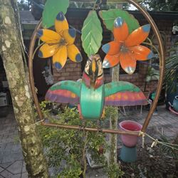 Macaw Bird  Metal Norust Coper