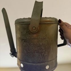 Vintage Large Metal Oil Can