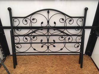 Black head board and foot
