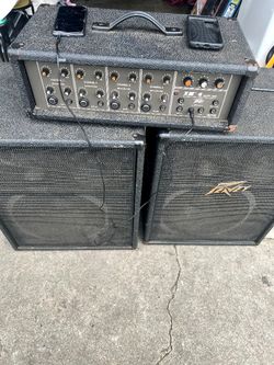 PEAVEY SPEAKS & AMPLIFIER 