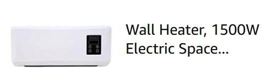 Wall mounted AC/Heater 1500W - $60