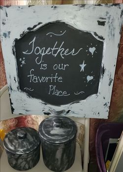 Wall picture  and canister s