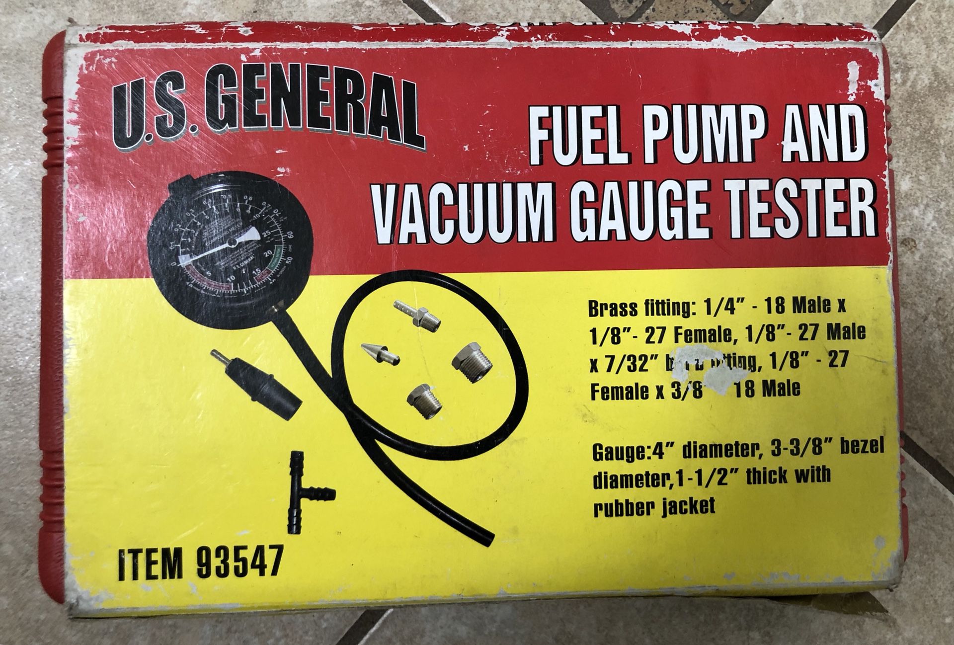 US General Fuel Pump and Vacuum GaugeTester