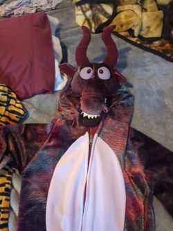 Dragon Costume Onesie with 3D Hood