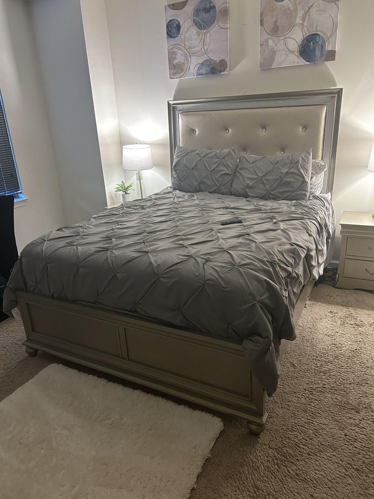 Queen Size Frame , Beige
