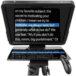16-inch Aluminum Teleprompter for Camera or iPad