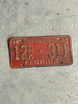 1965 license plate