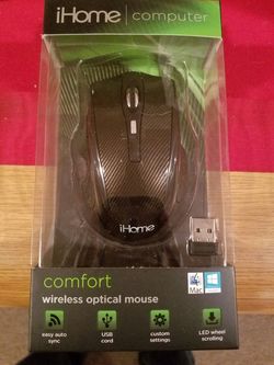 New iHome wireless optical mouse