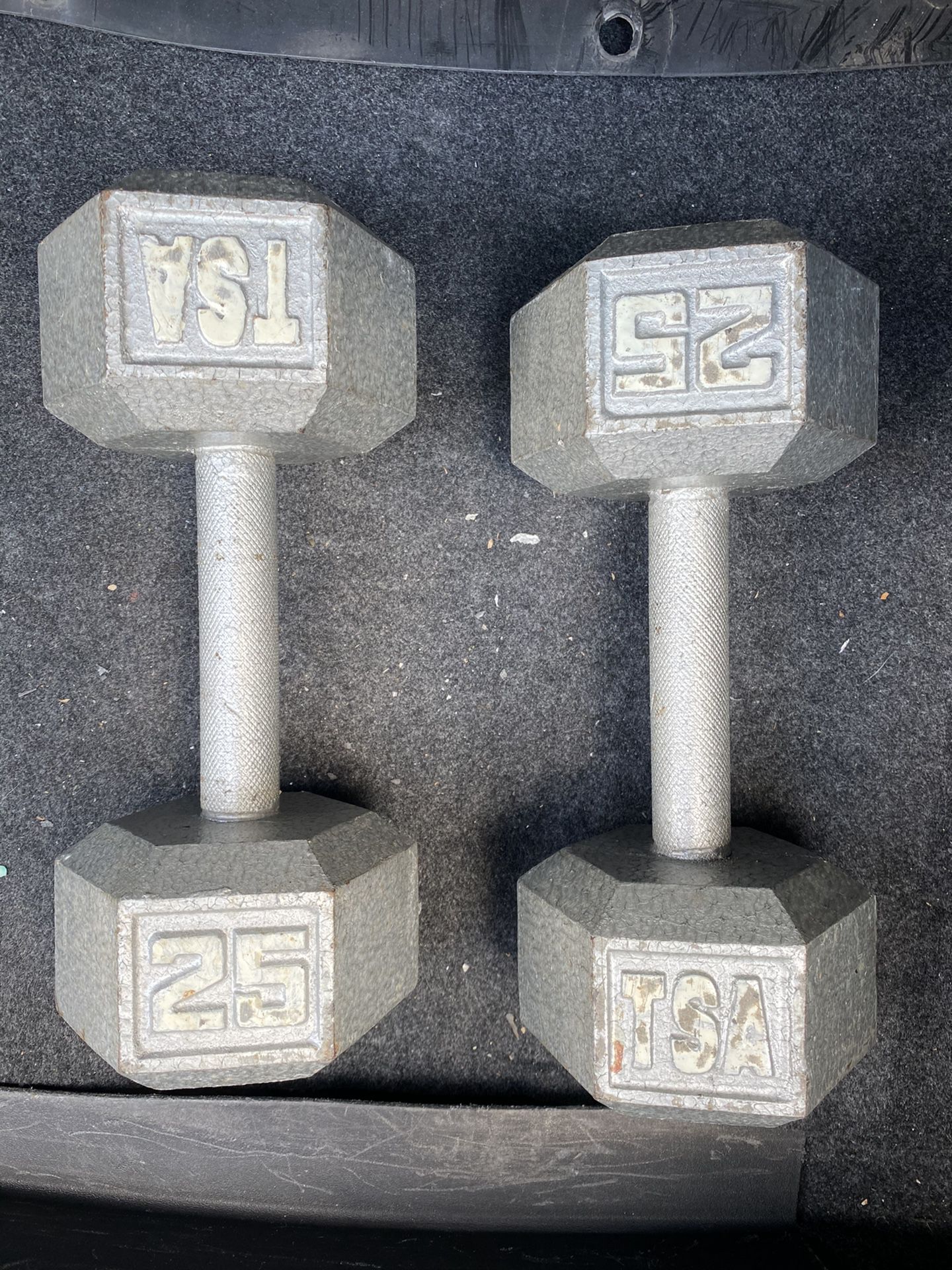 Two 25 Pound Dumbbells - $85