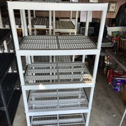 5-Tier Easy Assembly Multi-purpose Plastic Garage Storage Shelving Unit in Gray (36 in. W x 72 in. H x 24 in. D)