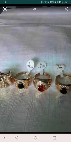 Ring for men, Braziliand gold plated 7,8,9,10