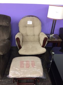 Brand New rocking chair and Ottoman