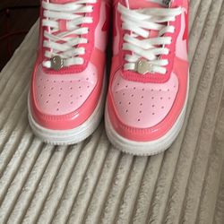 Pink Bapestas 100% Authentic