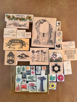 Misc. Outdoor/Flowers Themed Rubber Stamps 2