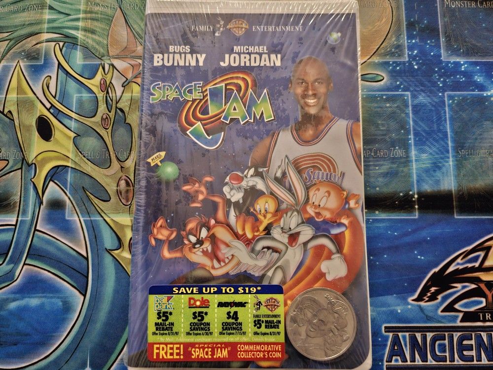 Space Jam SEALED VHS with Coin