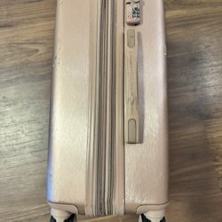 Calpak Ambeur Carry-On rolling Luggage Suitcase in Rose Gold