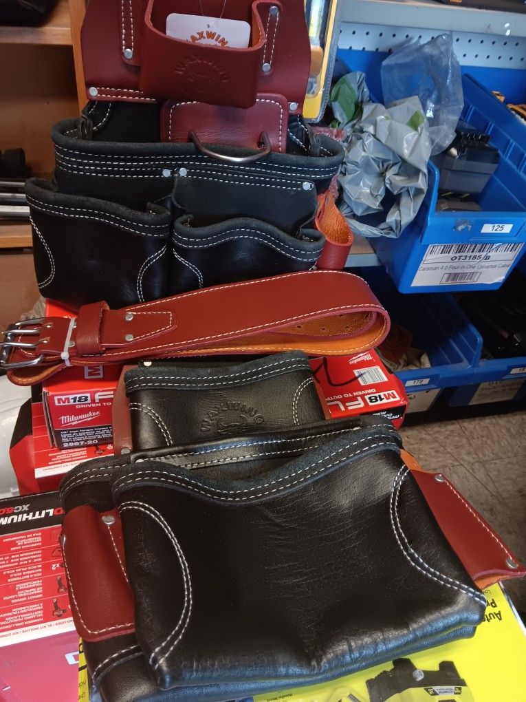 Waxwing Leather Tool Pouch Belt System