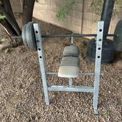 Weight Bench With Weights 