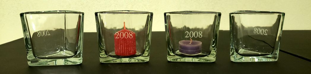 Glass Candle Holders