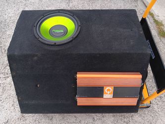 Bass System  12-inch + box + 1500w amplifier