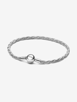 Round Pandora Clasp Twisted Snake Chain
Sterling silver