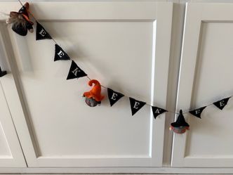 Halloween gnome banner/garland