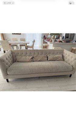 Beige sofa and love seat from City Furniture
