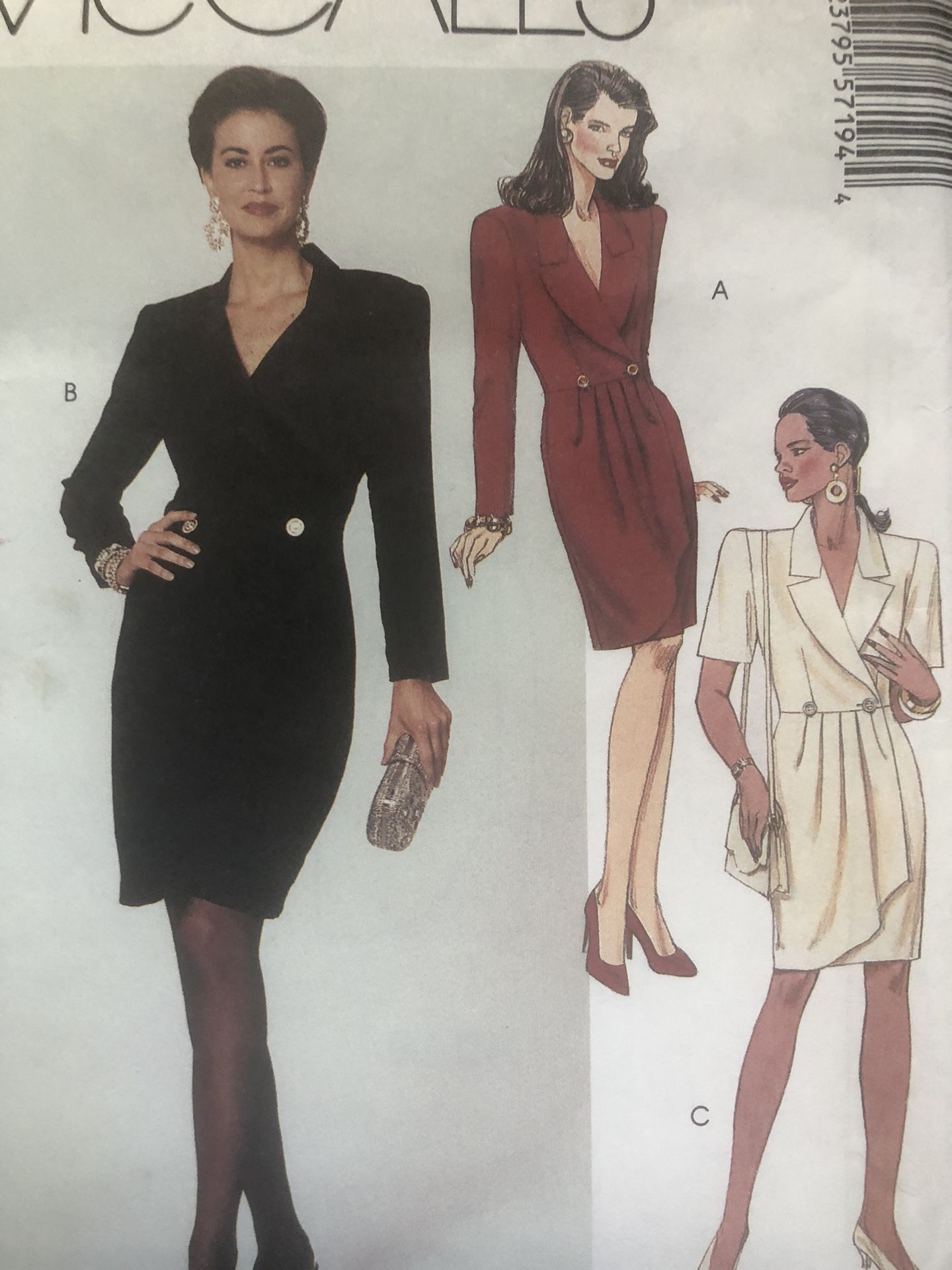 Vintage Very Rare McCall's 5719 Misses Wrap  Dress  UNCUT Size 12