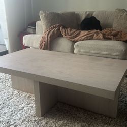 Modern Wood Coffee Table Beige 