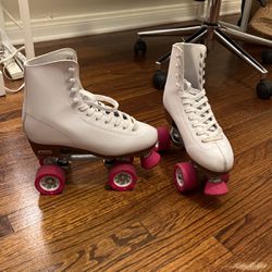 White Roller Skates W8