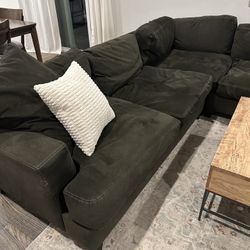 Jonathan Louis Deep Sectional + Chair & Ottoman – Washable Covers