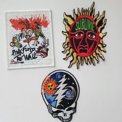 NEW Music Iron On Patches Set of 3