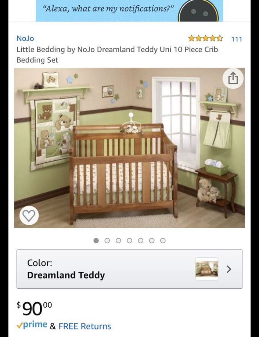 Baby crib set