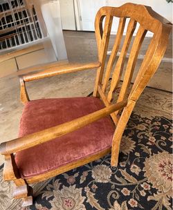 Beautiful stately wooden side chair