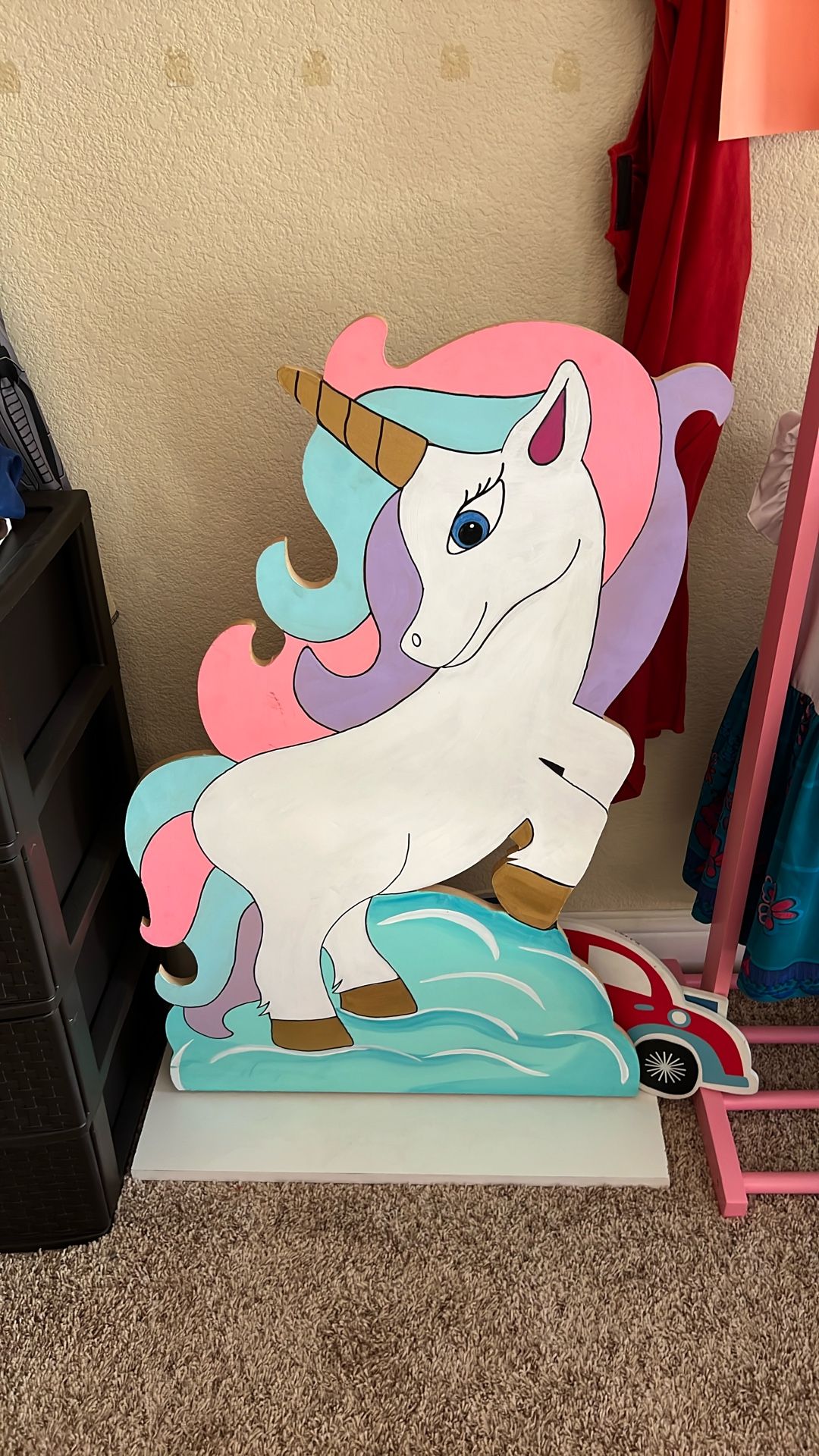 Wooden Unicorn Decor