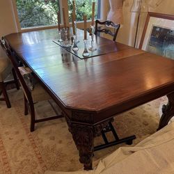 Beautiful Antique Carved Dining Table Must Go!!