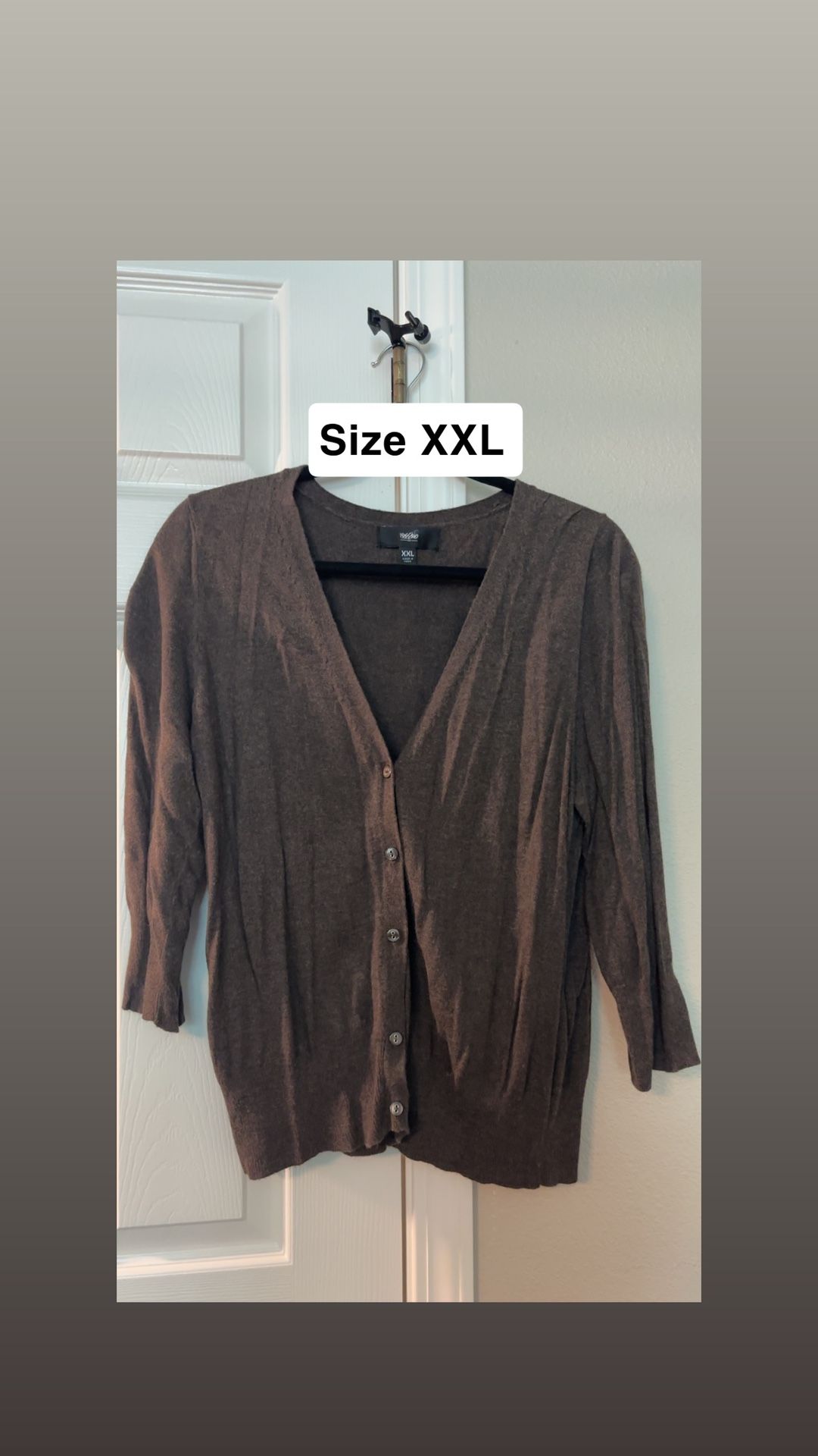 Cardigan 2x Womens Plus Size