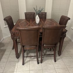 Square Dining Table Set (Seats 6)