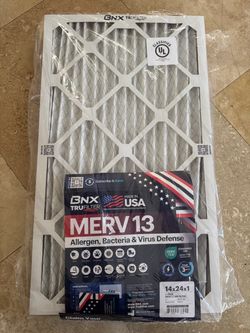Merv 13 HVAC Filter - 14x24x1 (3 pack) AC