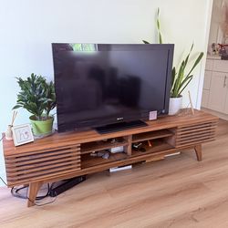 Beautiful Wood Panel TV Stand