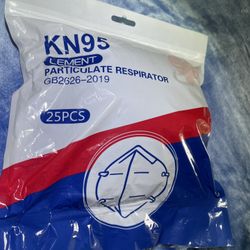 LEMENT PARTICULATE RESPIRATOR KN95 FACE MASK (25 PCS) *NEW*.