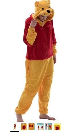 Winnie Pooh One Piece Halloween Costume Sleepwear