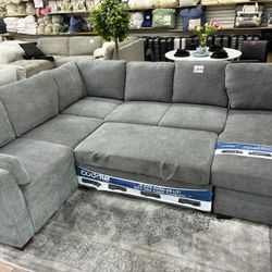 Coddle Luke Sleeper Sectional with a reversible chaise.