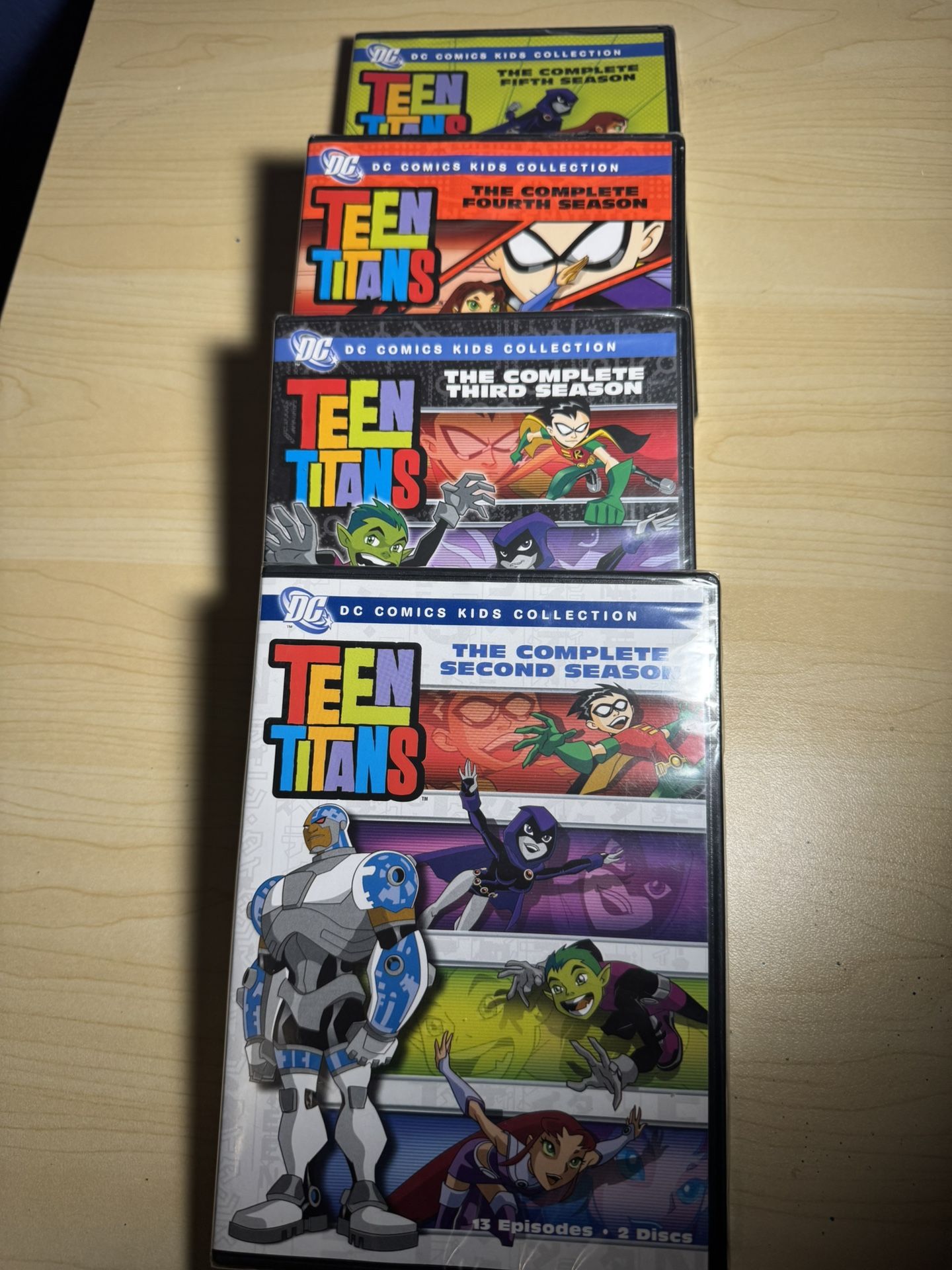 DC COMICS KIDS COLLECTION TEEN TITANS. SEASON 2 To Season 5 DVD